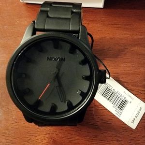 Nixon black stainless steel watch
